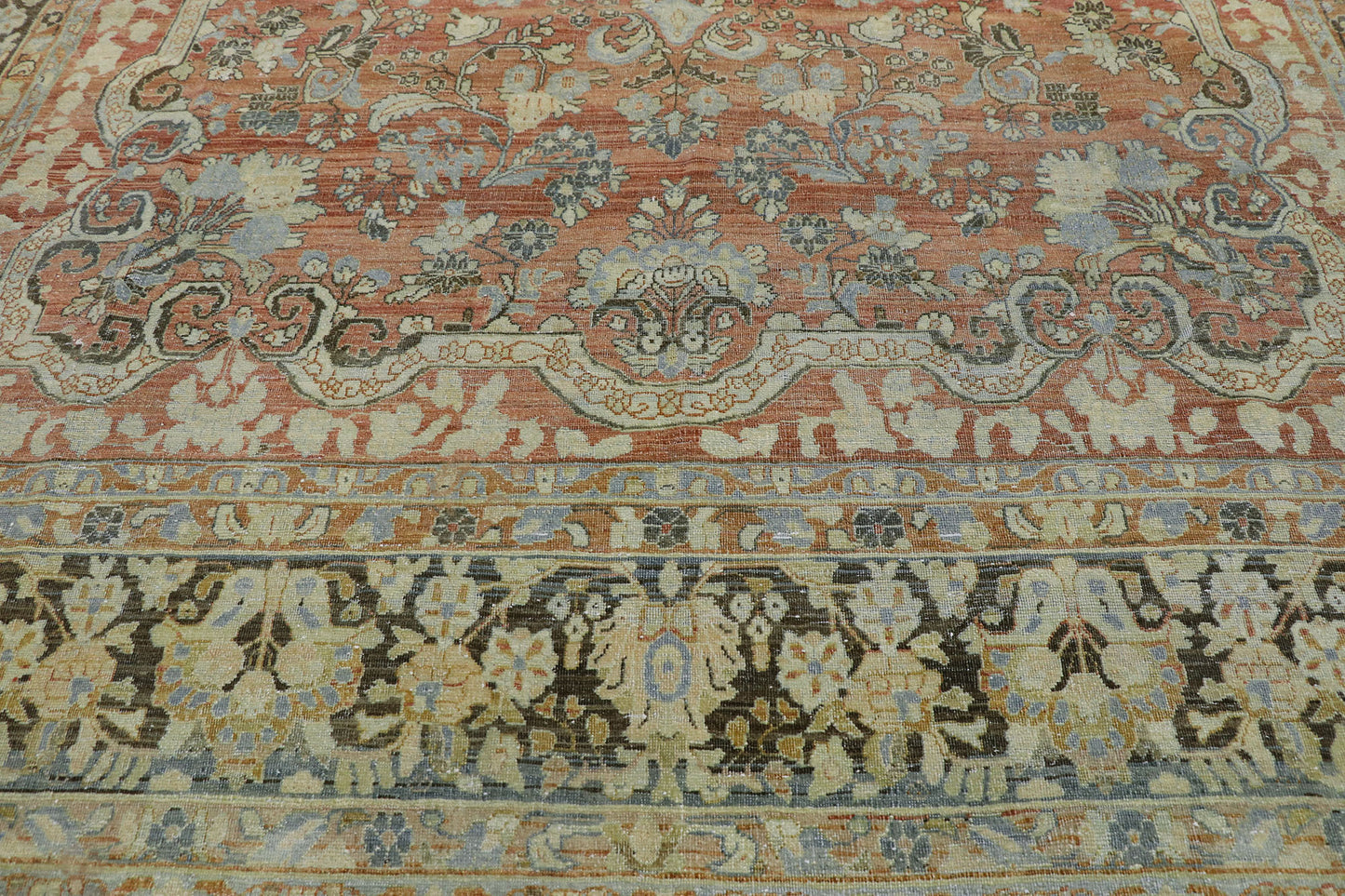 9 x 12 Antique Persian Mahal Rug 53629