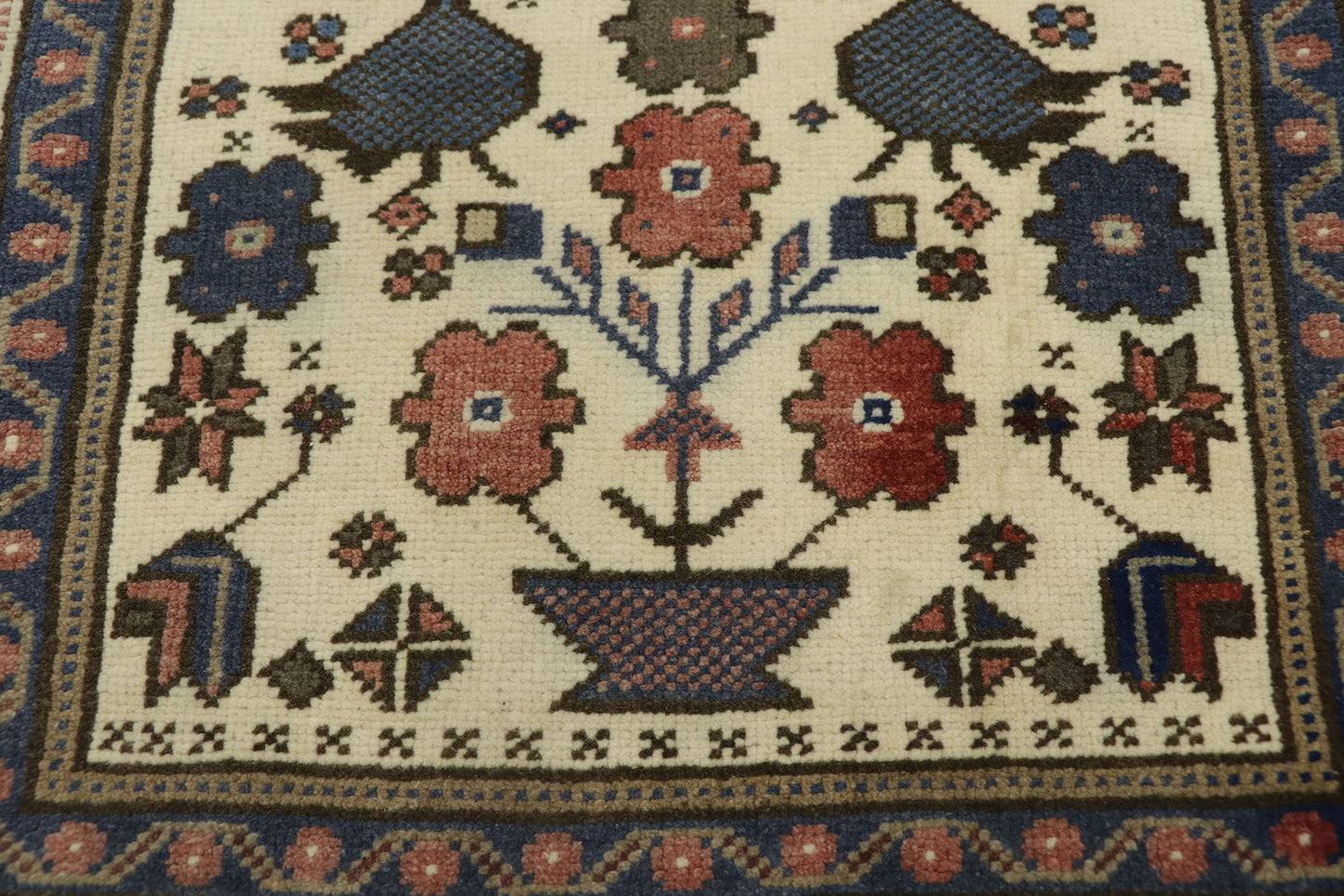 2 x 2 Vintage Turkish Oushak Rug 53642