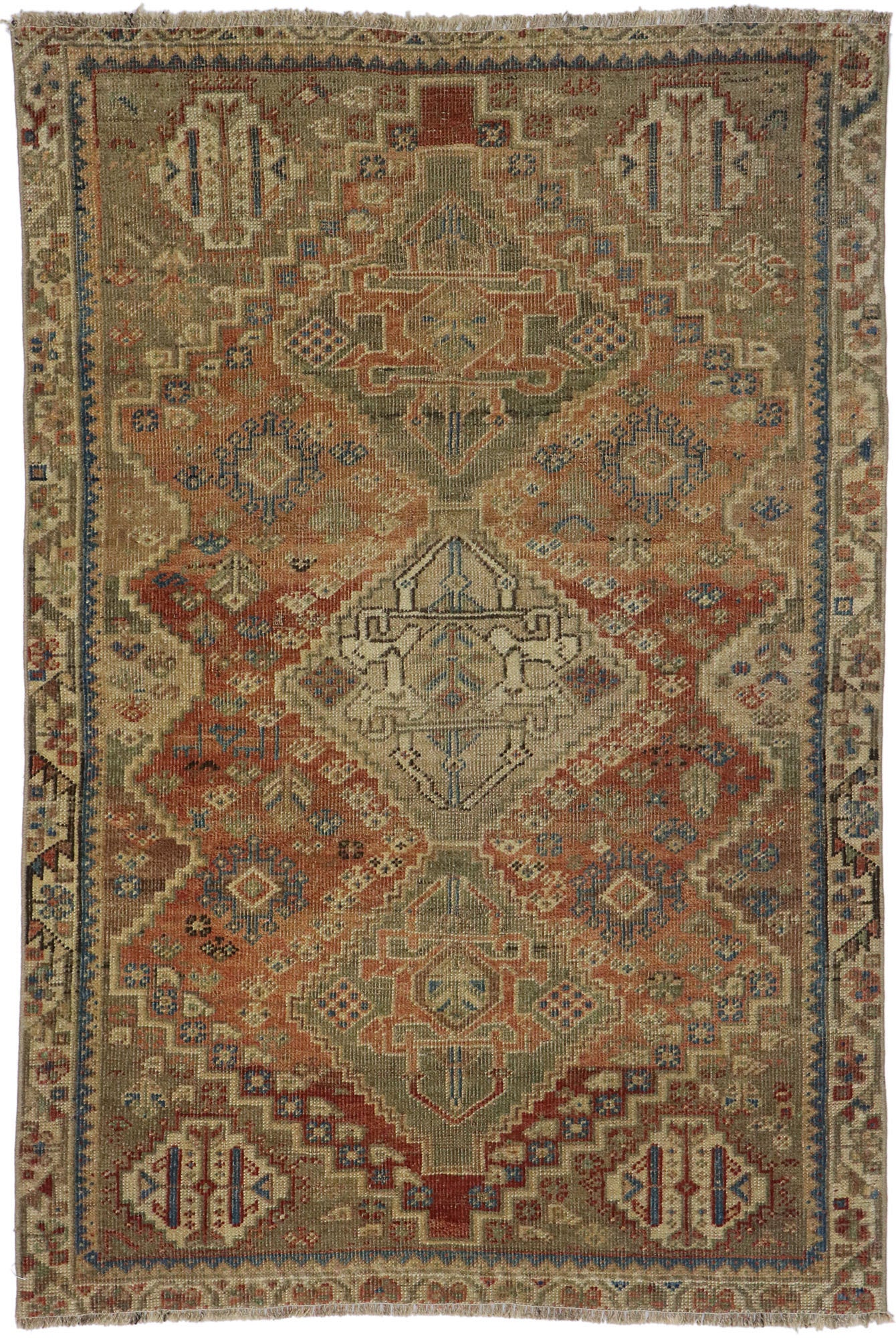 3 x 5 Antique Persian Shiraz Rug 53651