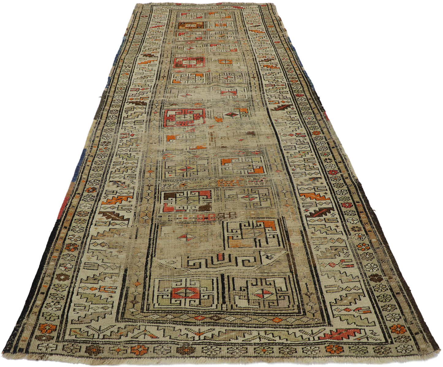 3 x 8 Antique Caucasian Shirvan Rug 53652