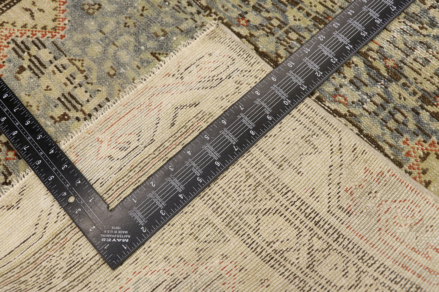 3 x 13 Antique-Worn Persian Malayer Rug 53660
