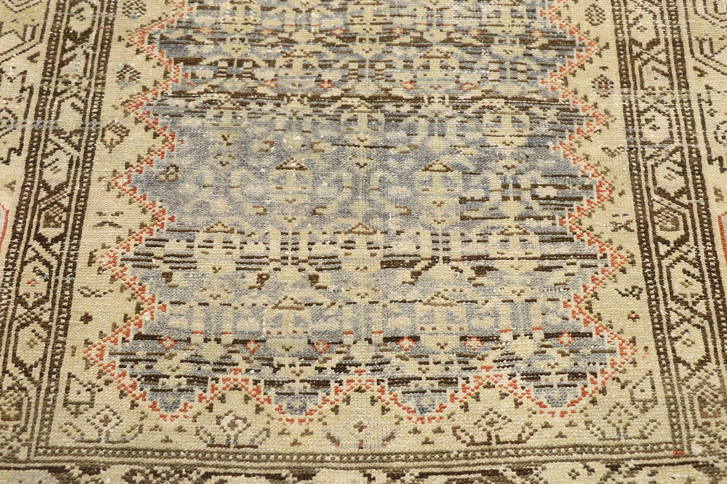 3 x 13 Antique-Worn Persian Malayer Rug 53660