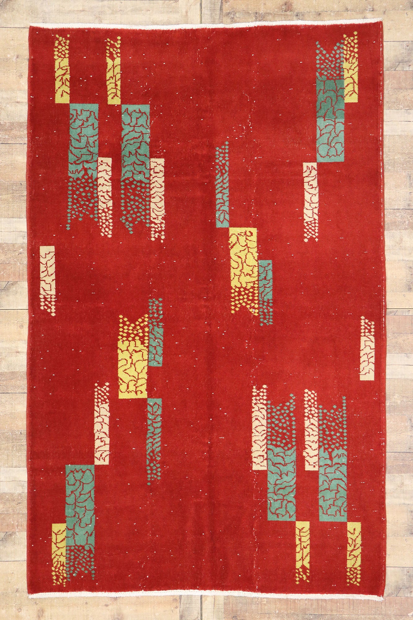 5 x 8 Zeki Muren Vintage Turkish Sivas Rug 53666