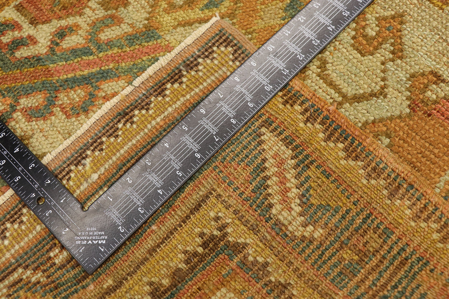 3 x 11 Antique Turkish Oushak Rug 53669
