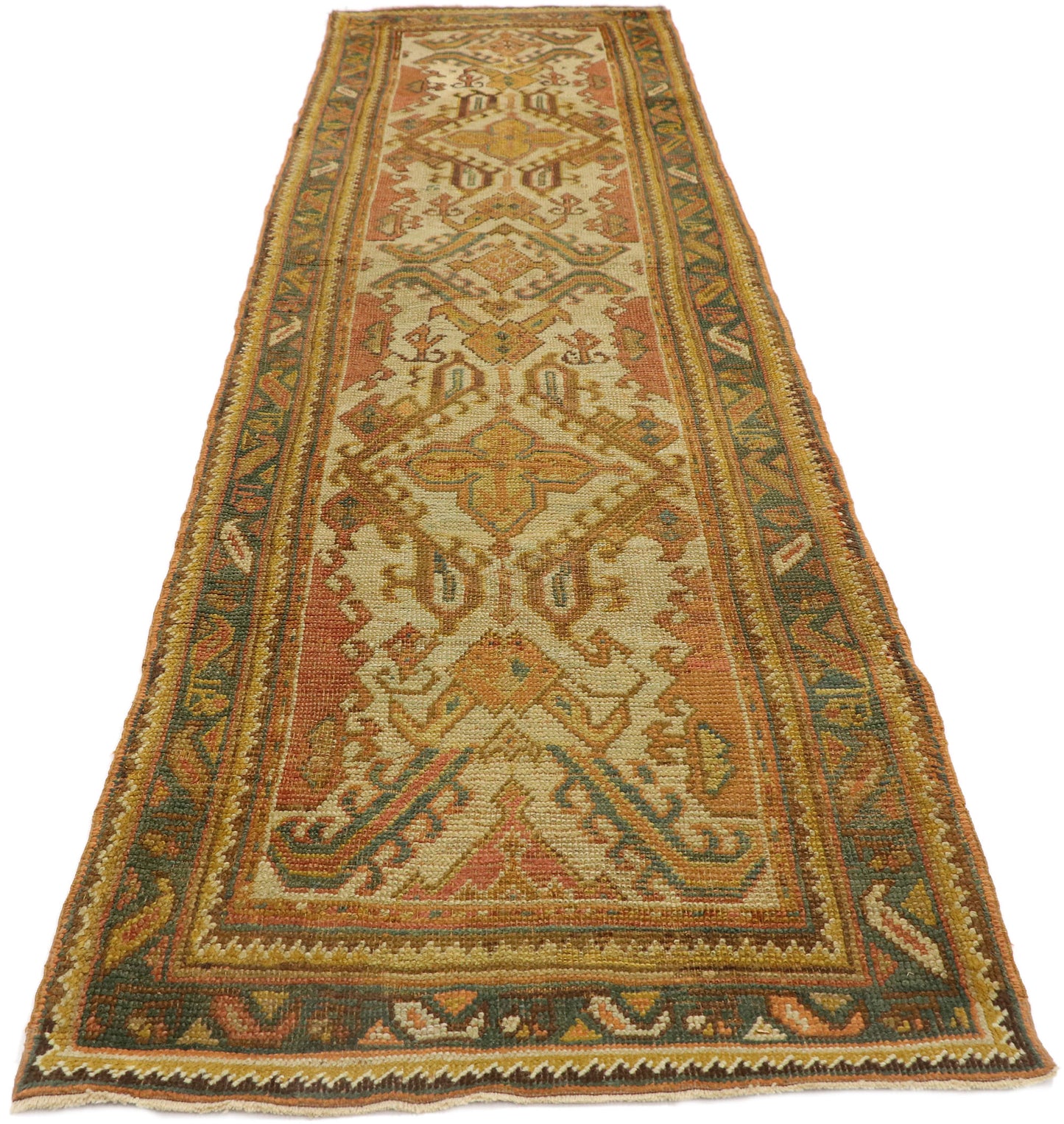 3 x 11 Antique Turkish Oushak Rug 53669
