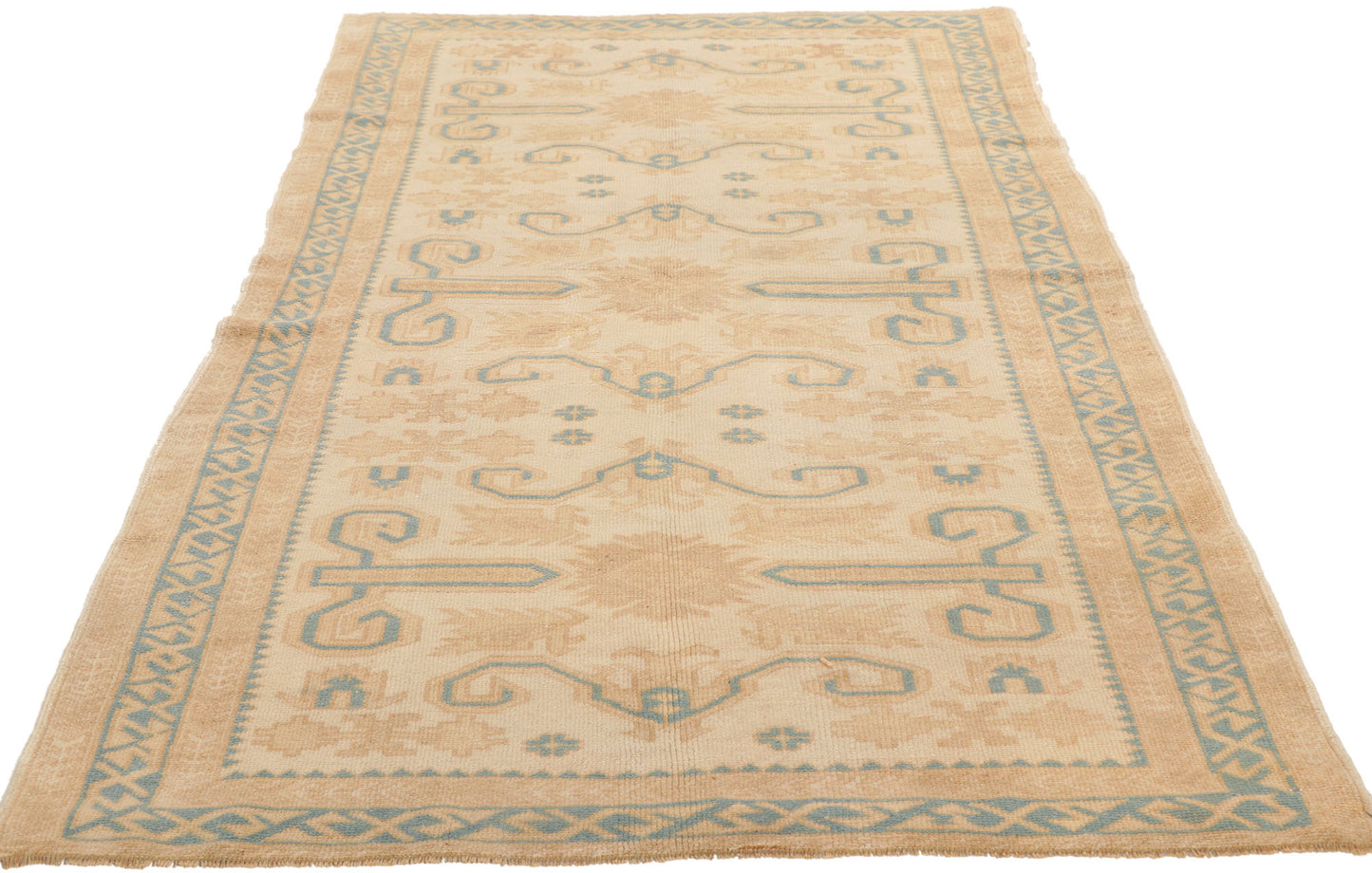 3 x 7 Vintage Turkish Oushak Rug 53675