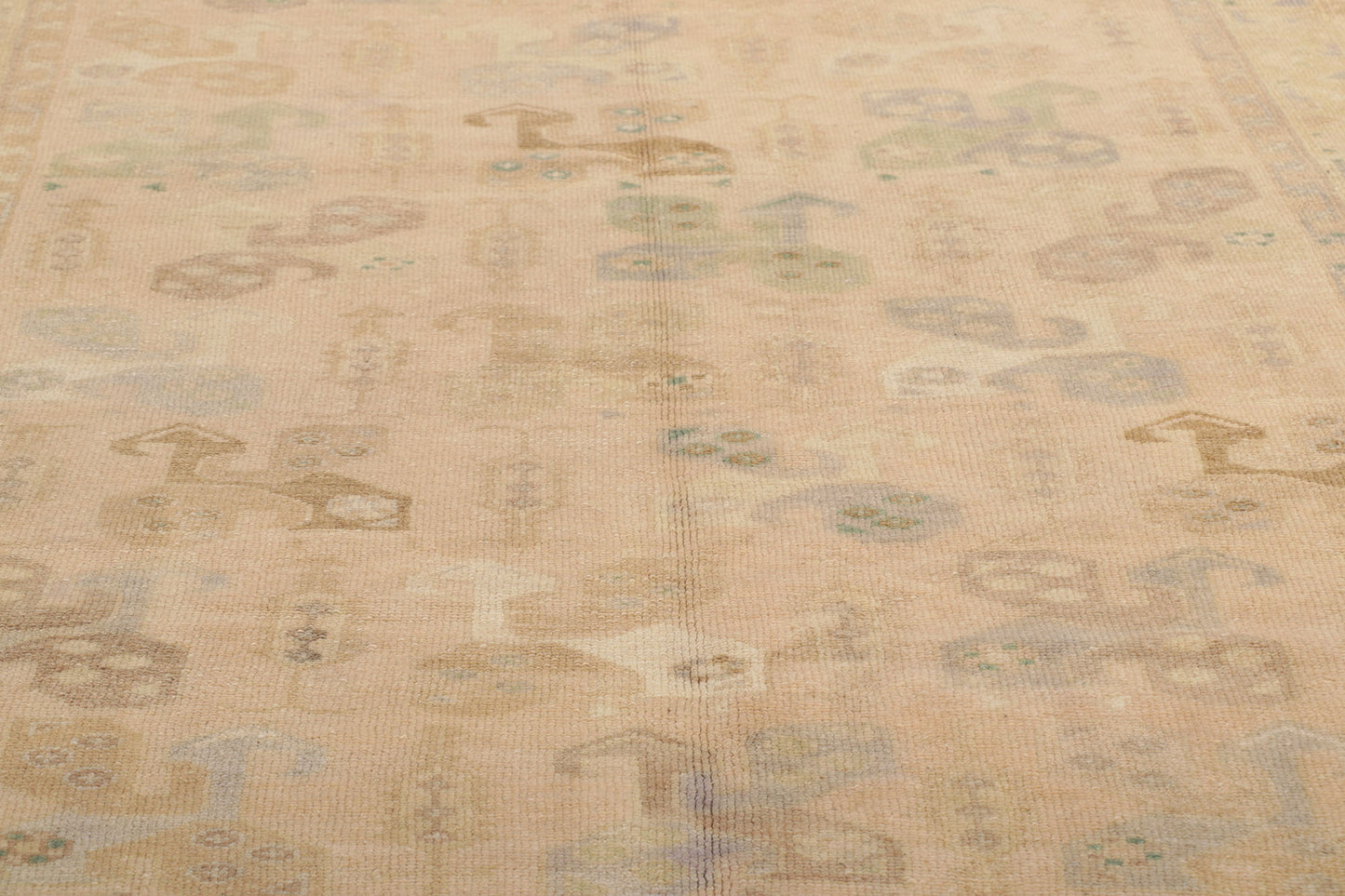 4 x 7 Vintage Turkish Oushak Rug 53689