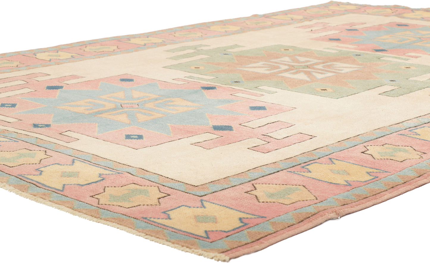 6 x 9 Vintage Turkish Kars Rug 53693