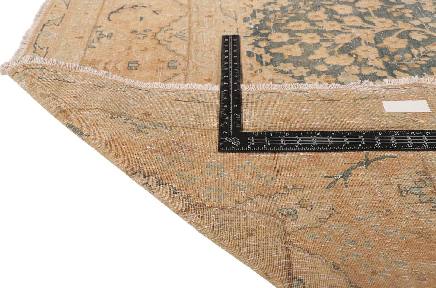 10 x 13 Vintage Persian Tabriz Rug 53735