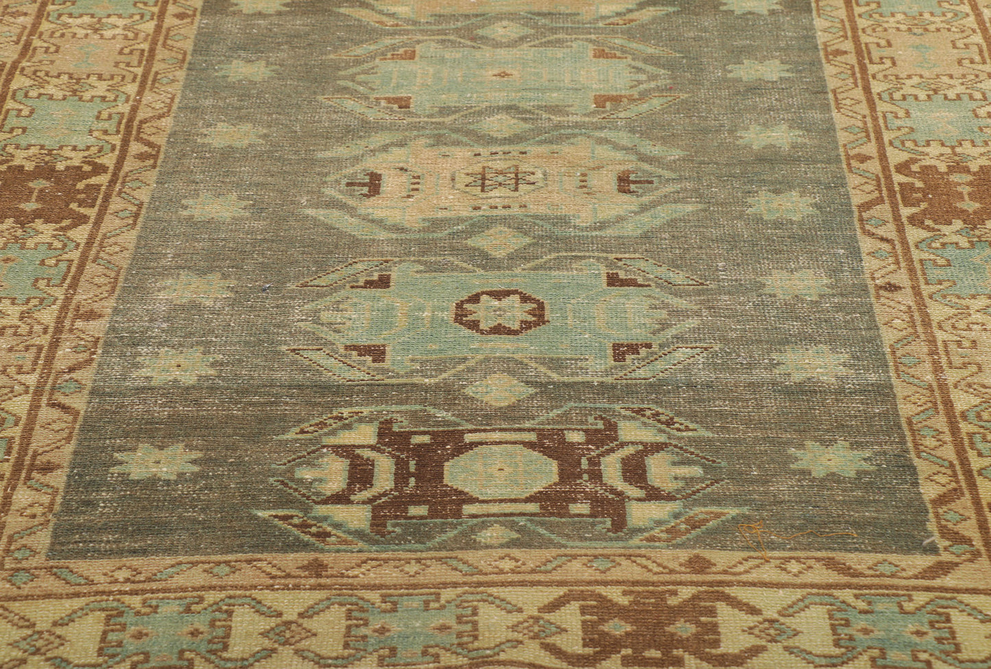 4 x 14 Distressed Antique Persian Malayer Runner 53767