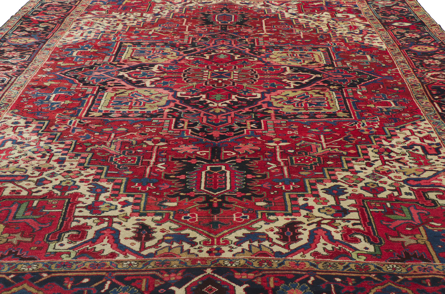 8 x 11 Antique Persian Heriz Rug 53776