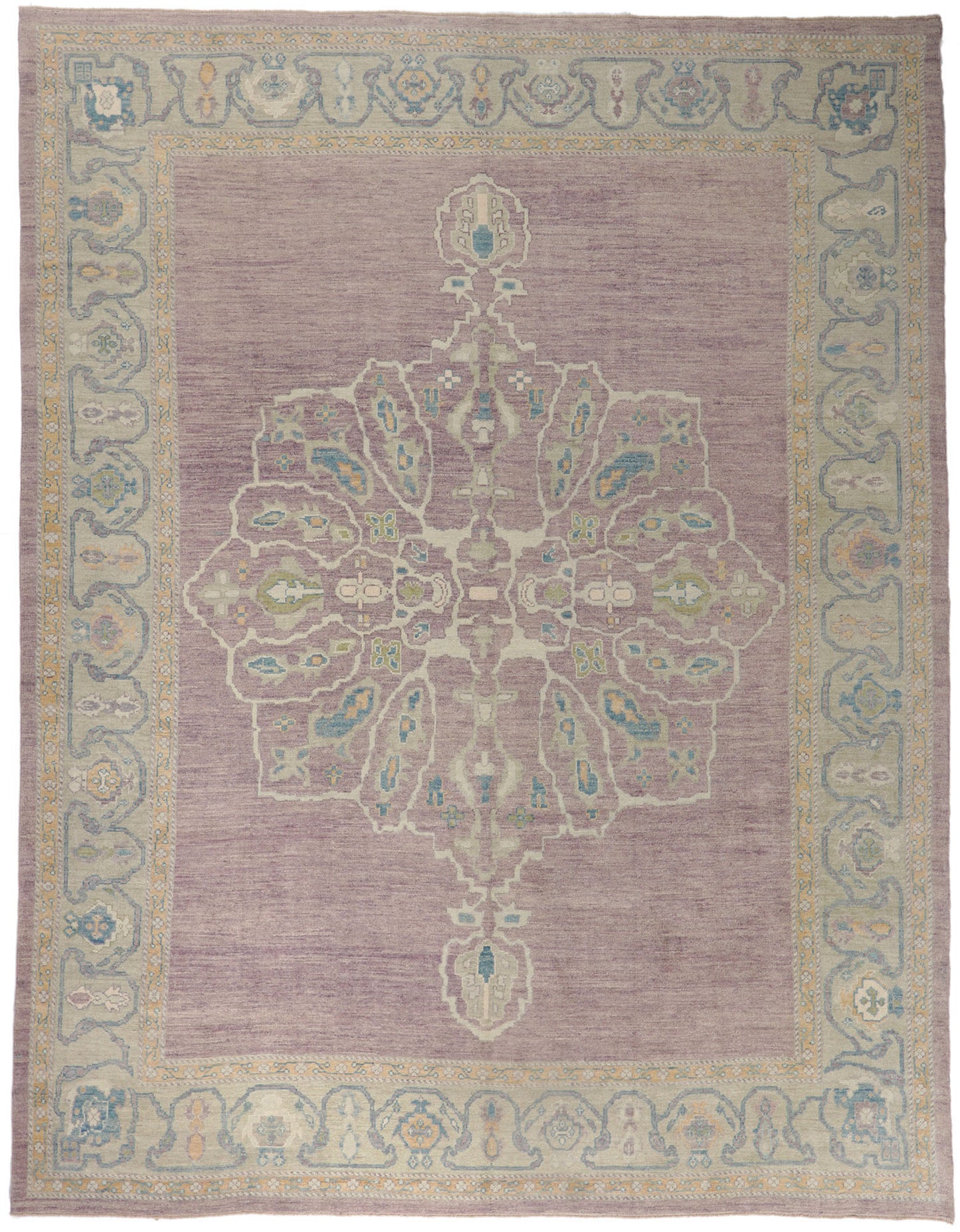 12 x 16 Purple Turkish Oushak Rug 53778