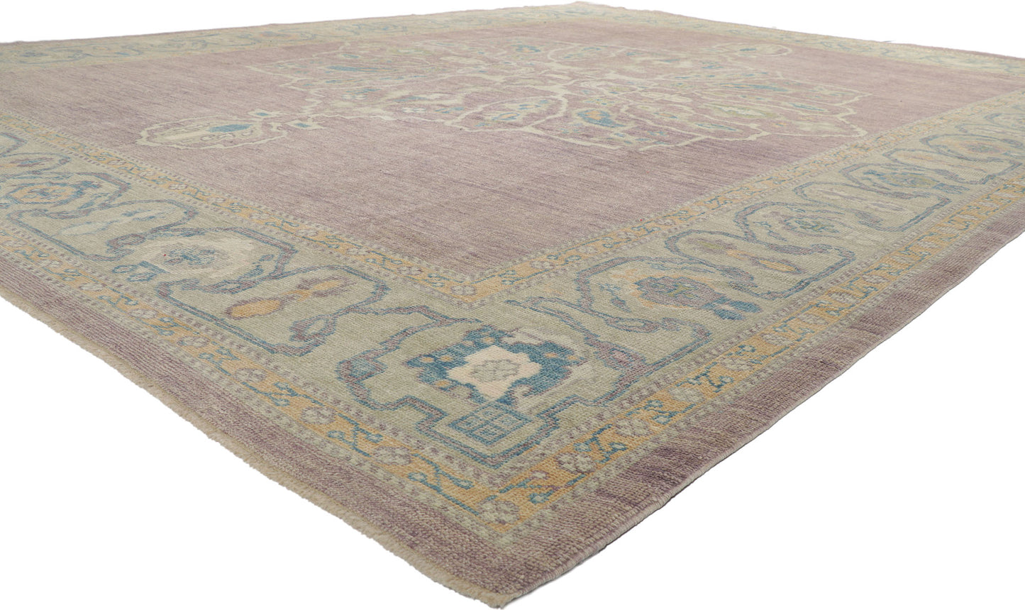 12 x 16 Purple Turkish Oushak Rug 53778