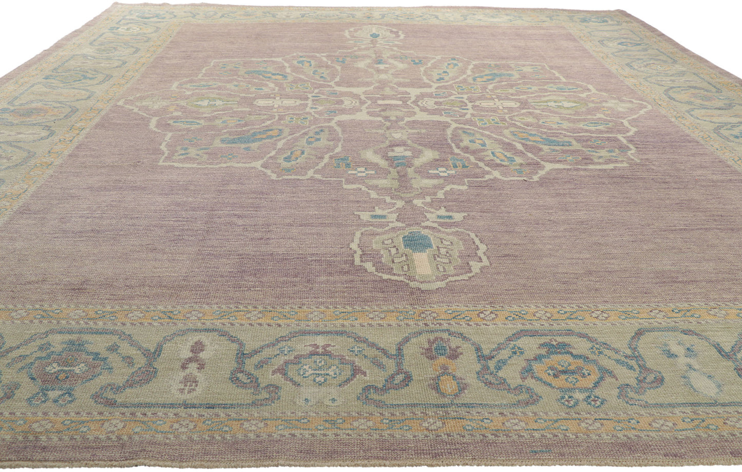 12 x 16 Purple Turkish Oushak Rug 53778