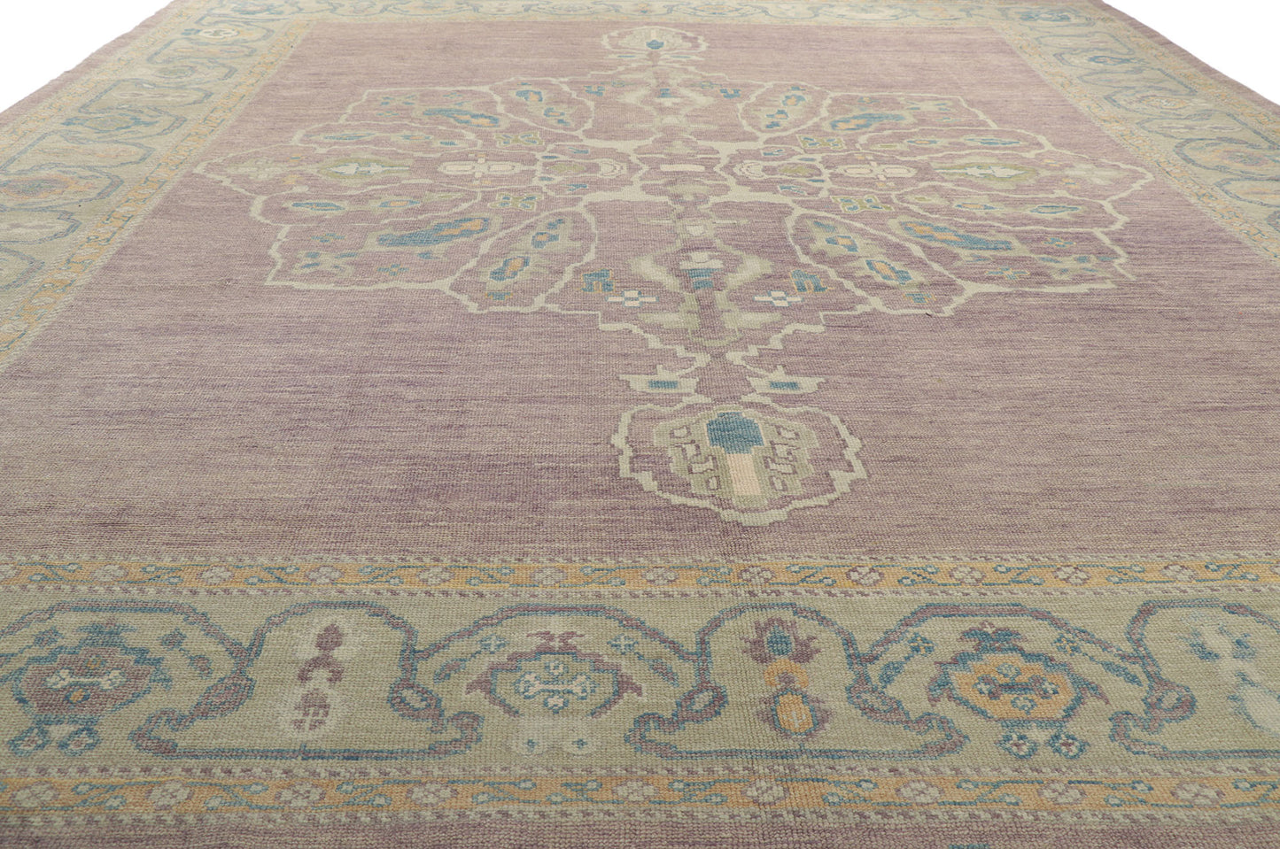 12 x 16 Purple Turkish Oushak Rug 53778