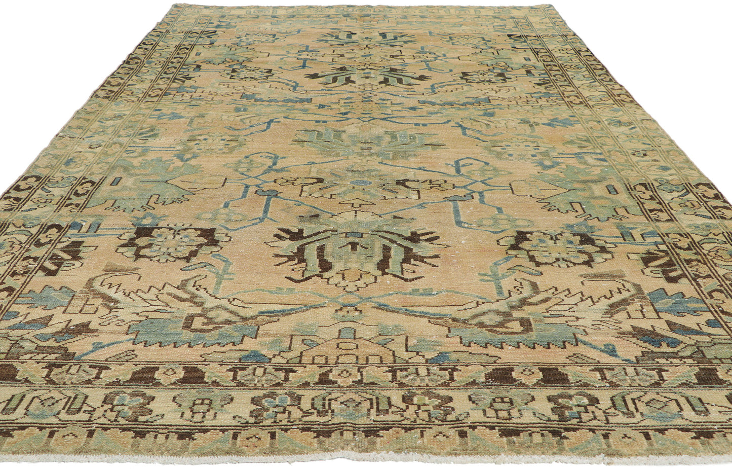 5 x 10 Vintage Persian Hamadan Rug 60954