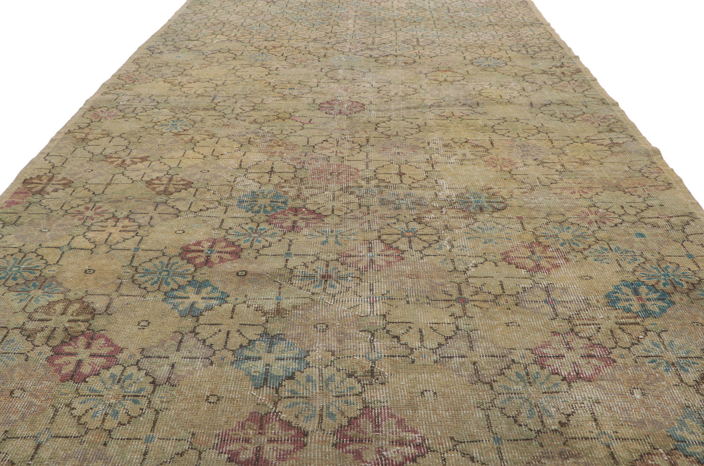 5 x 10 Vintage Turkish Sivas Rug 50876