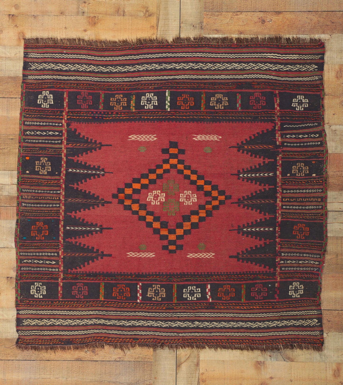 5 x 4 Vintage Afghan Kilim Rug 61142