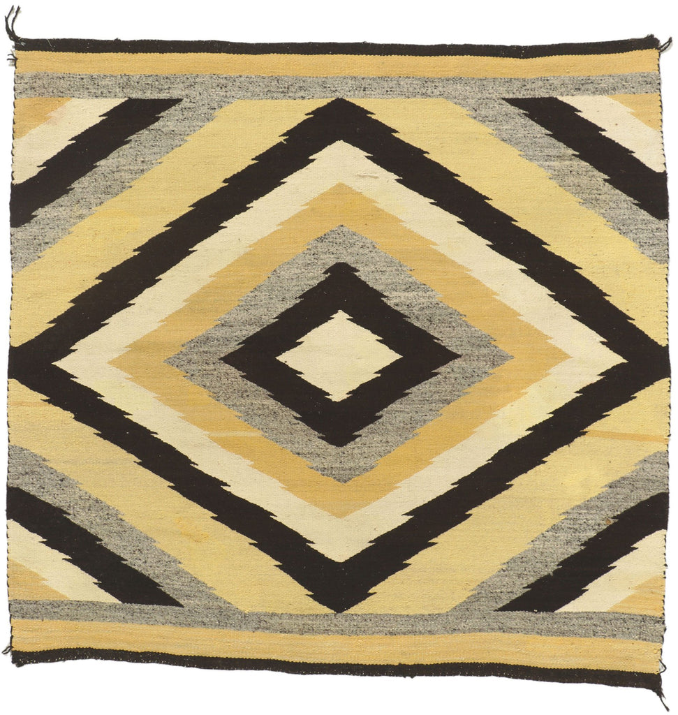 5 x 5 Antique Eye Dazzler Navajo Rug 78503