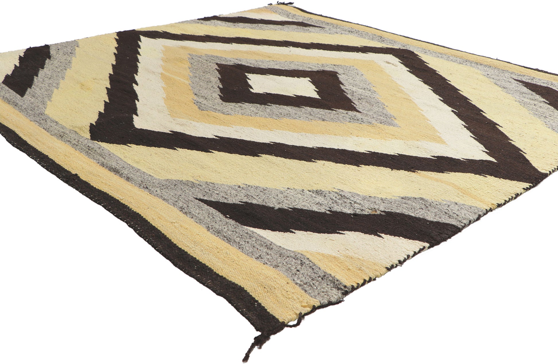 5 x 5 Antique Eye Dazzler Navajo Rug 78503