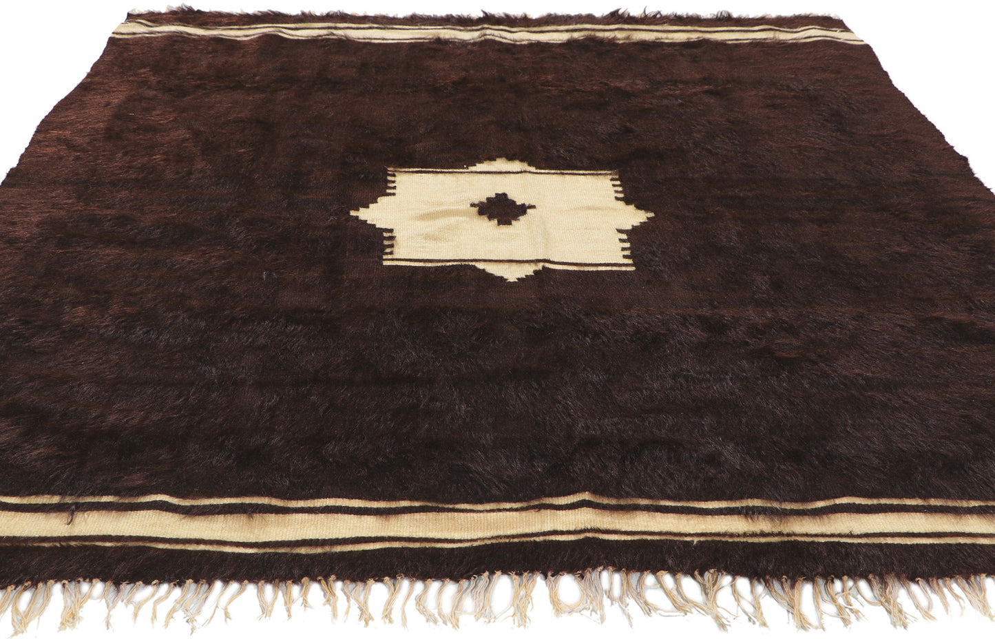 5 x 5 Turkish Angora Wool Kilim Rug 53852