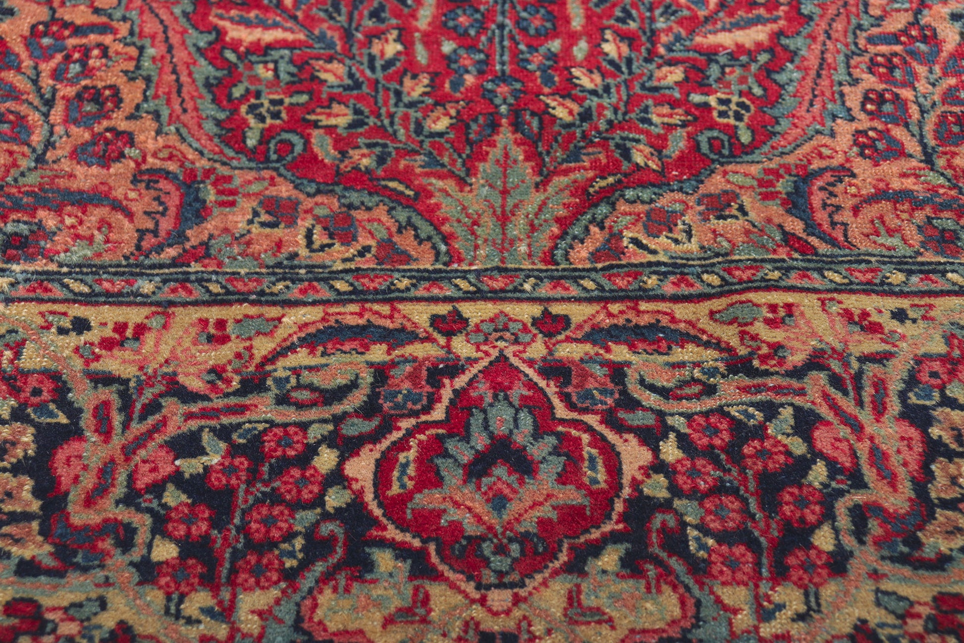 5 x 6 Antique Persian Tabriz Rug 61214