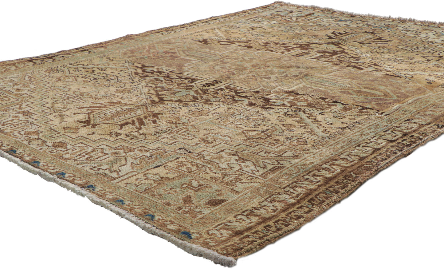 5 x 6 Vintage Persian Heriz Rug 61149