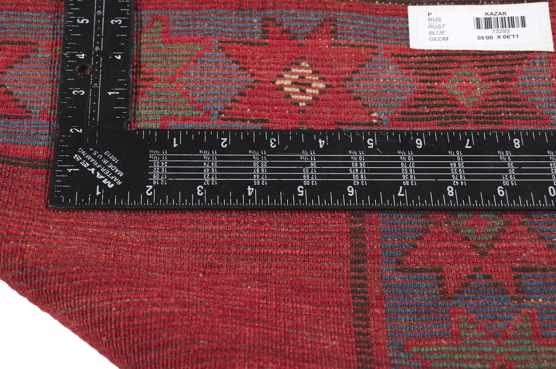 5 x 7 Antique Red Caucasian Kazak Rug 73293