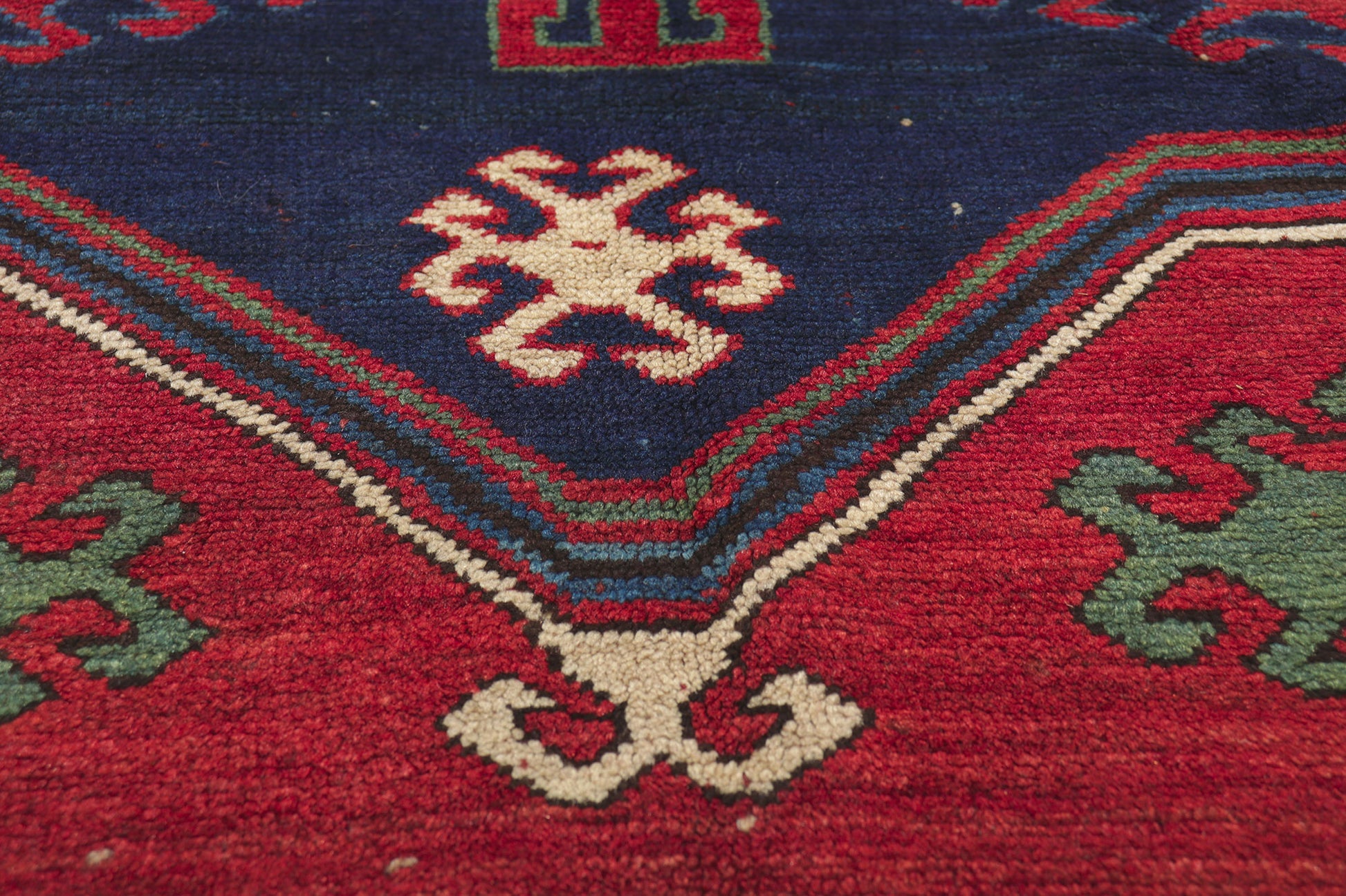 5 x 7 Antique Red Caucasian Kazak Rug 73293