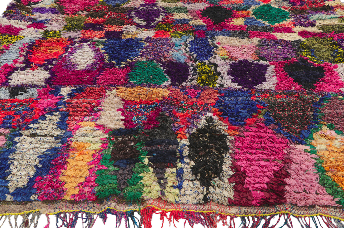 5 x 7 Vintage Moroccan Rag Rug 78399