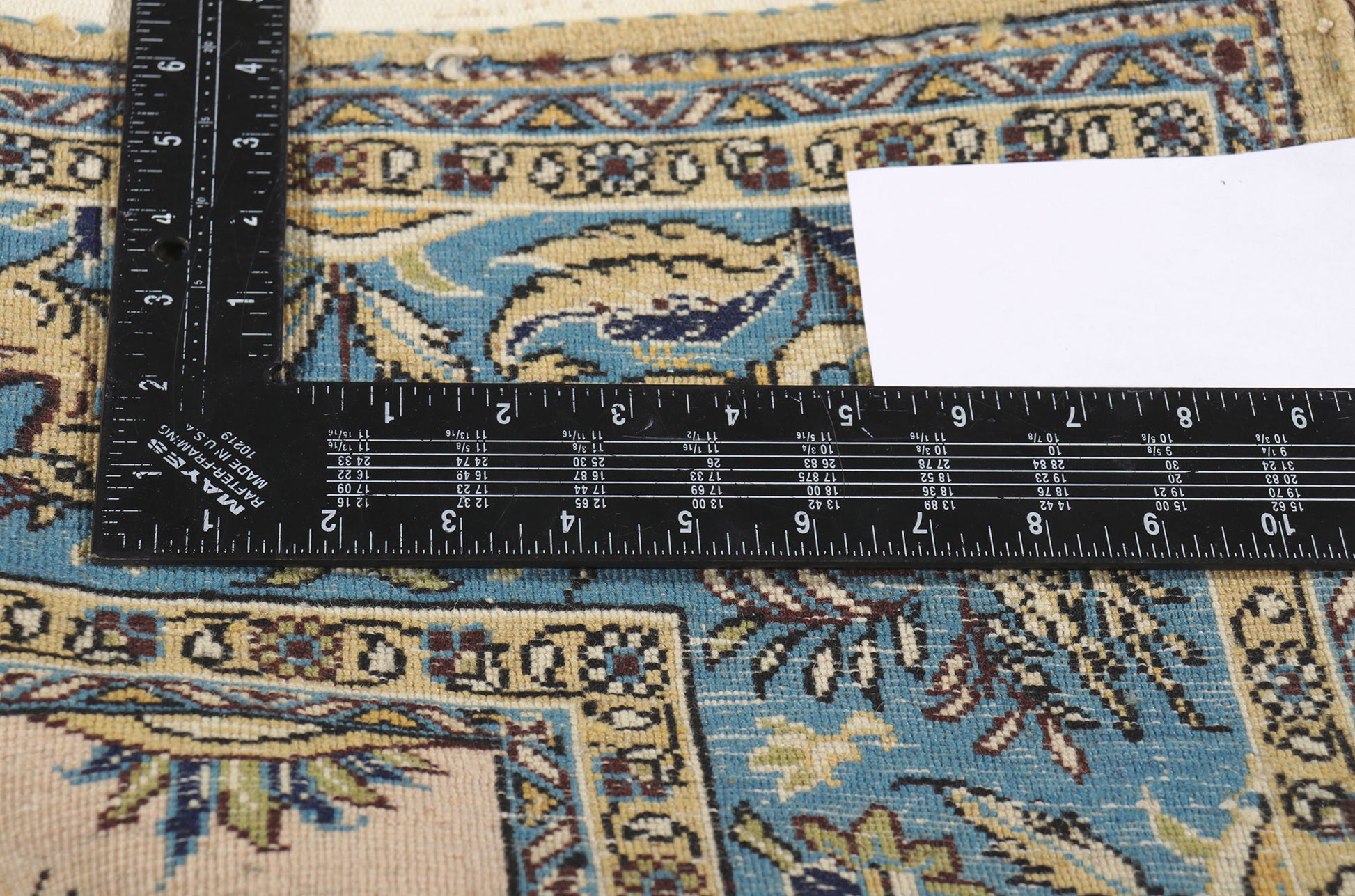 5 x 7 Vintage Persian Hunting Qum Rug 77513