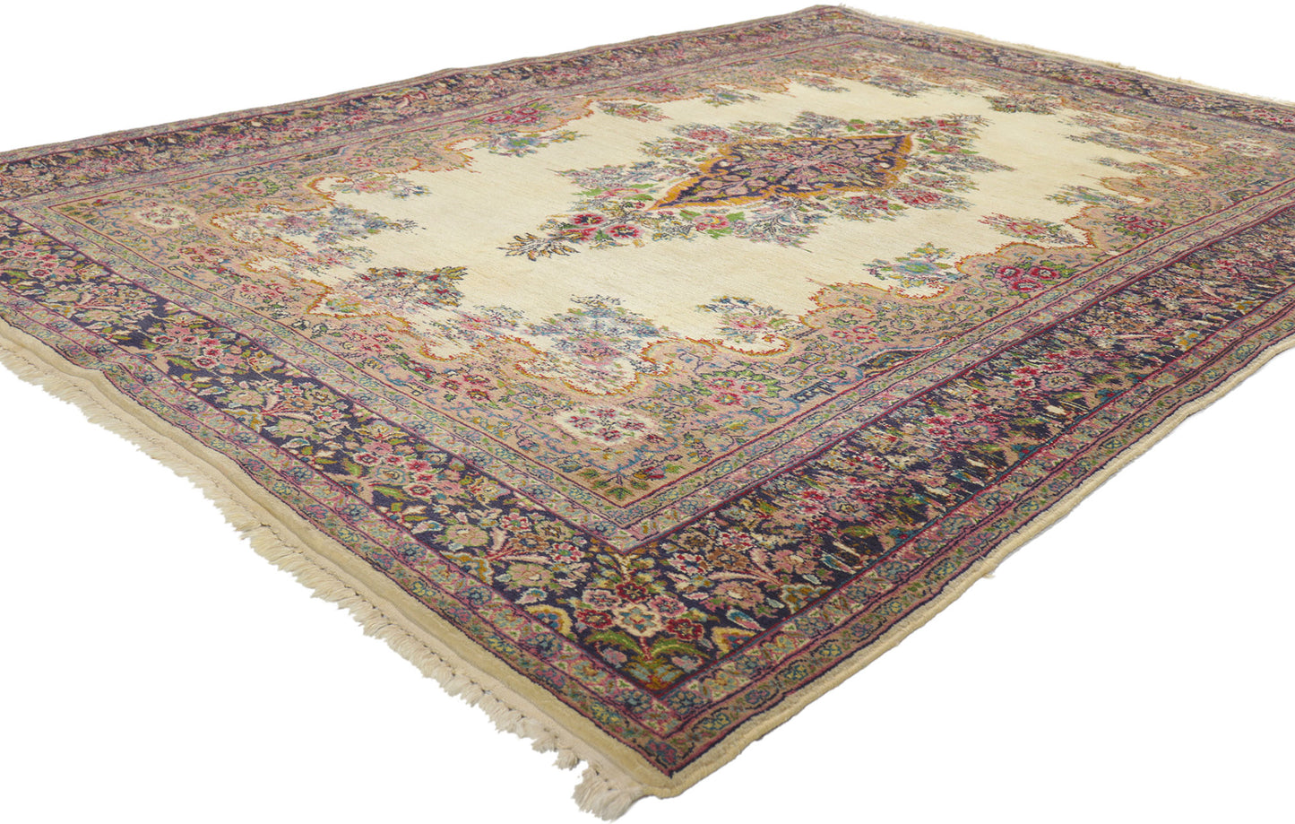 5 x 7 Vintage Persian Kerman Rug 76707