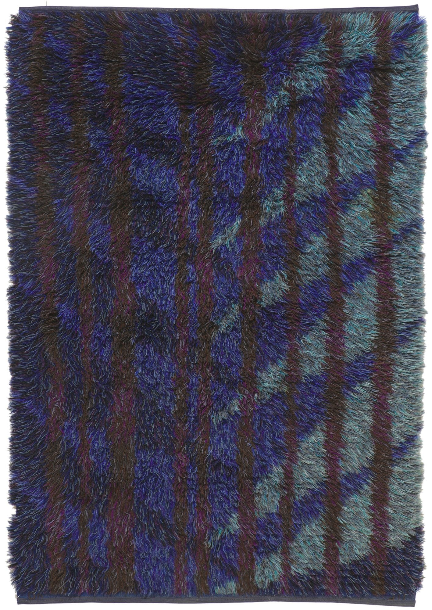 5 x 7 Vintage Swedish Rya Rug 78472
