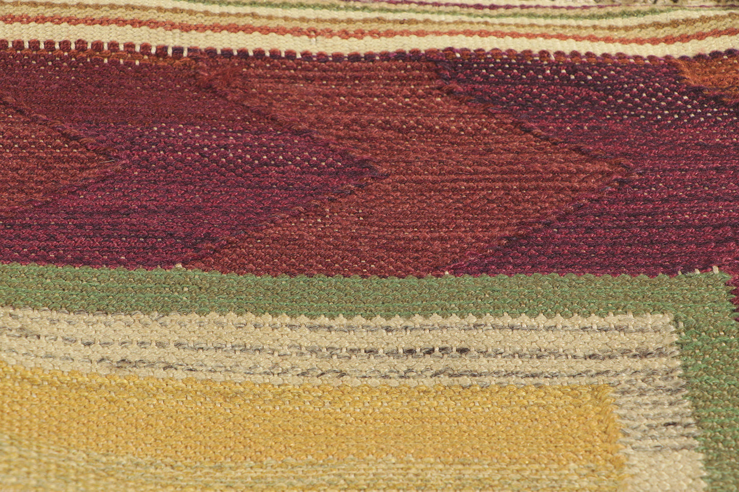 5 x 7 Vintage Swedish Rollakan Rug 78488