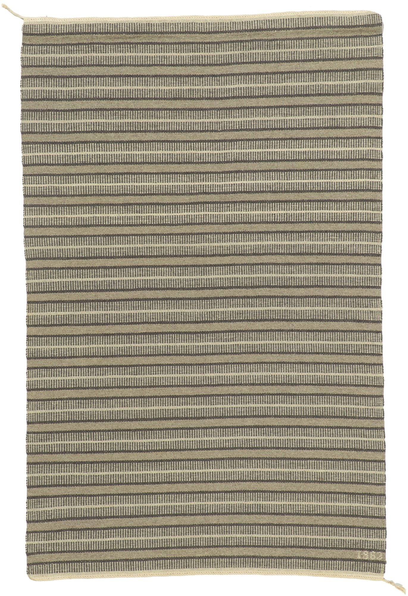 5 x 7 Vintage Swedish Rollakan Rug 78481