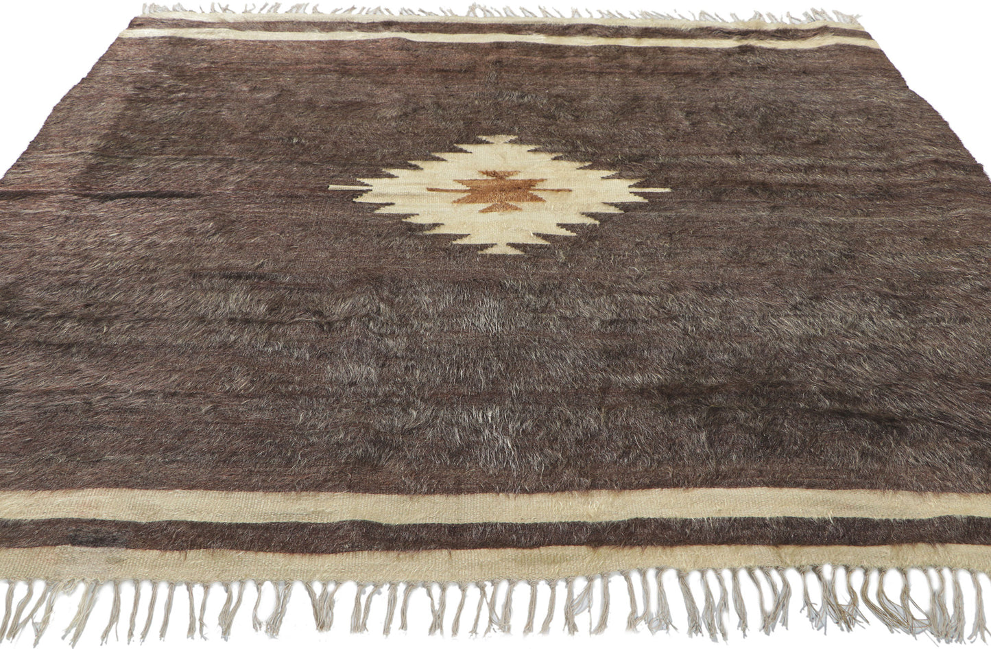5 x 7 Turkish Angora Wool Kilim Rug 53833