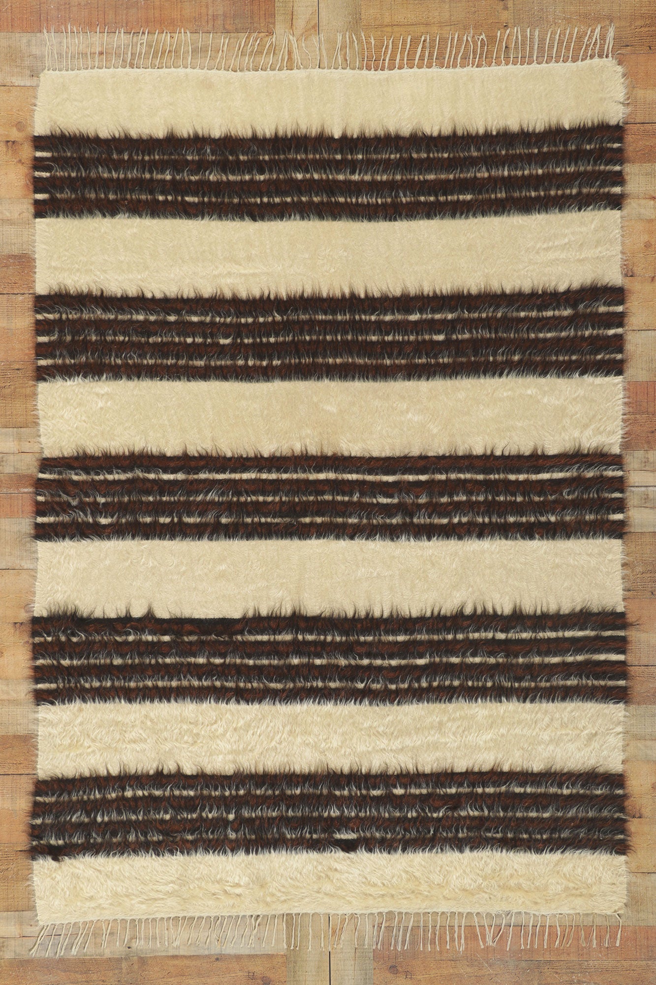 5 x 7 Turkish Angora Wool Kilim Rug 53837