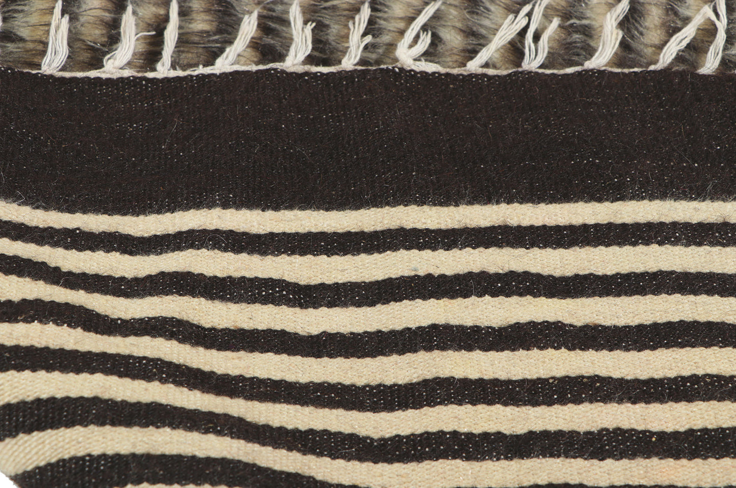 5 x 7 Turkish Angora Wool Kilim Rug 53847