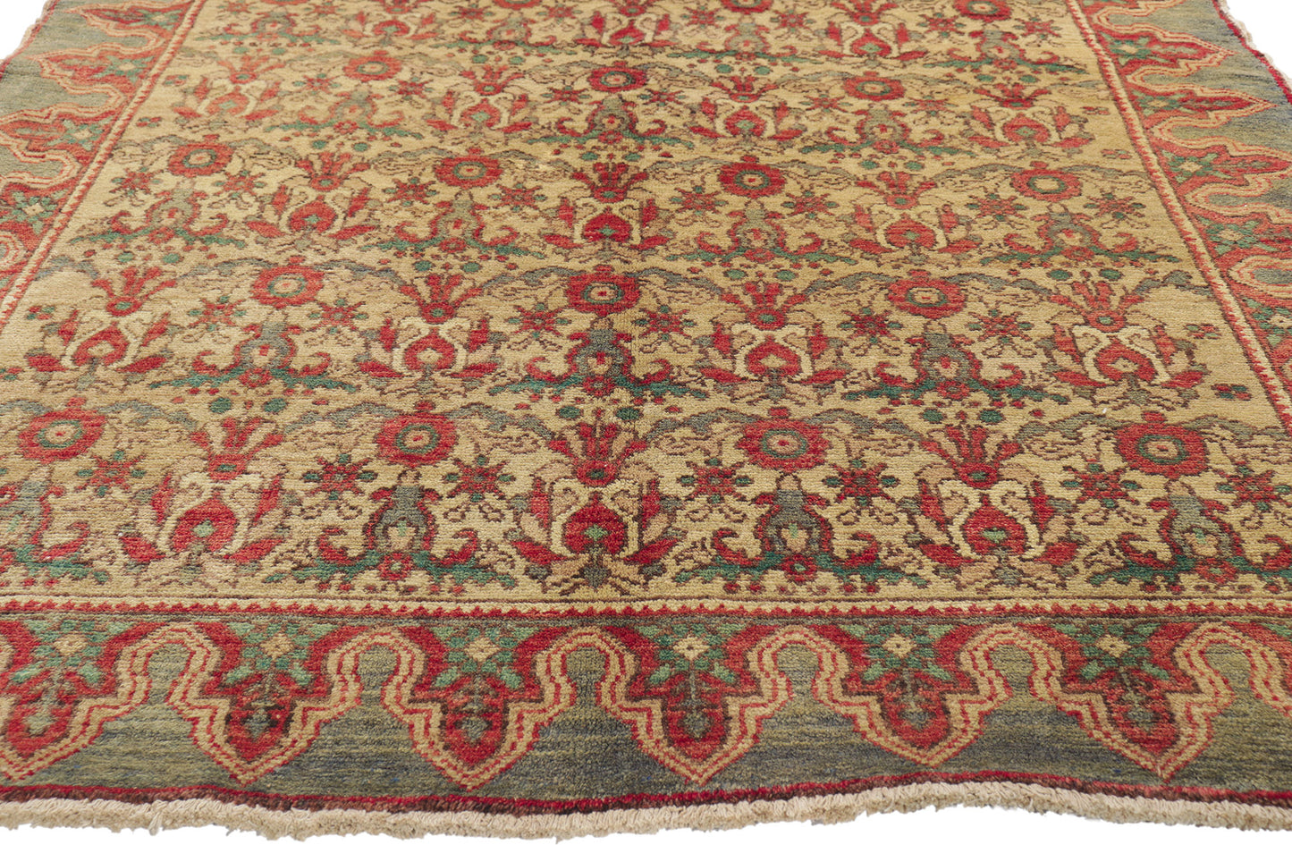 5 x 7 Vintage Turkish Oushak Rug 50168