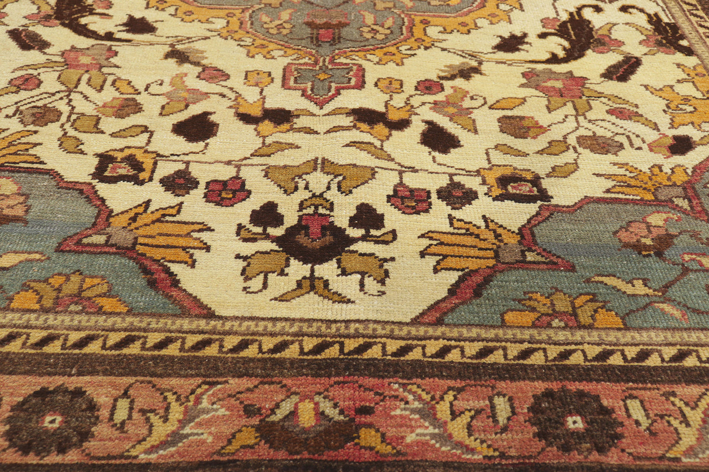 5 x 7 Vintage Turkish Oushak Rug 74074