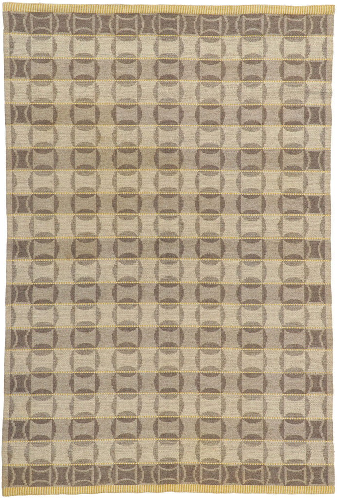 5 x 8 Vintage Swedish Rollakan Rug 78468