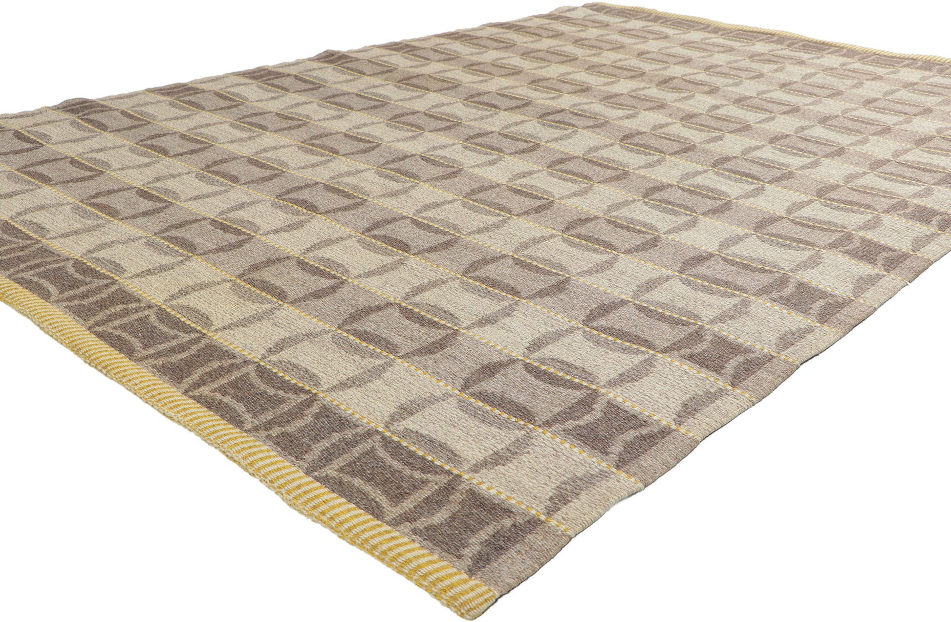 5 x 8 Vintage Swedish Rollakan Rug 78468