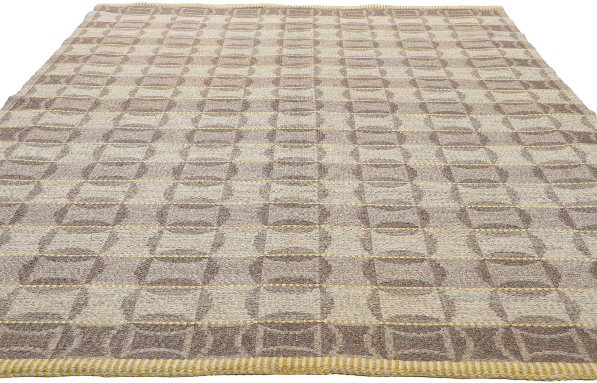 5 x 8 Vintage Swedish Rollakan Rug 78468