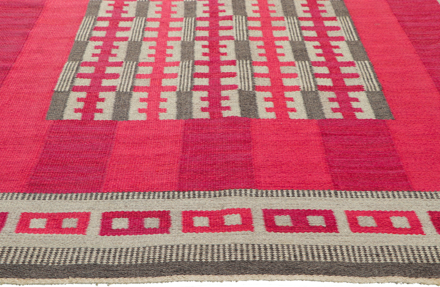 5 x 8 Irma Kronlund Vintage Swedish Rollakan Rug 78480