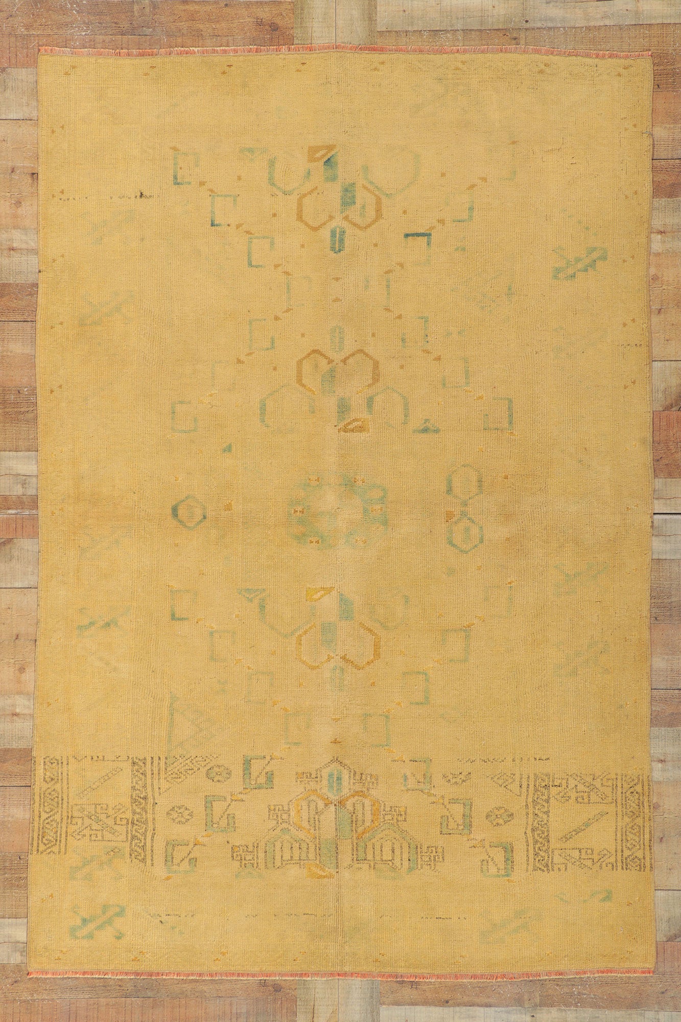 5 x 8 Vintage Turkish Oushak Rug 50519