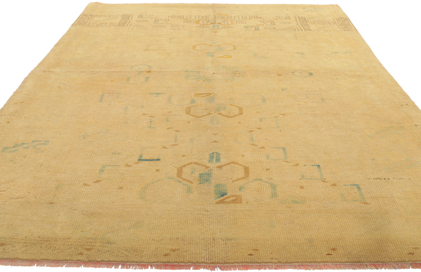 5 x 8 Vintage Turkish Oushak Rug 50519