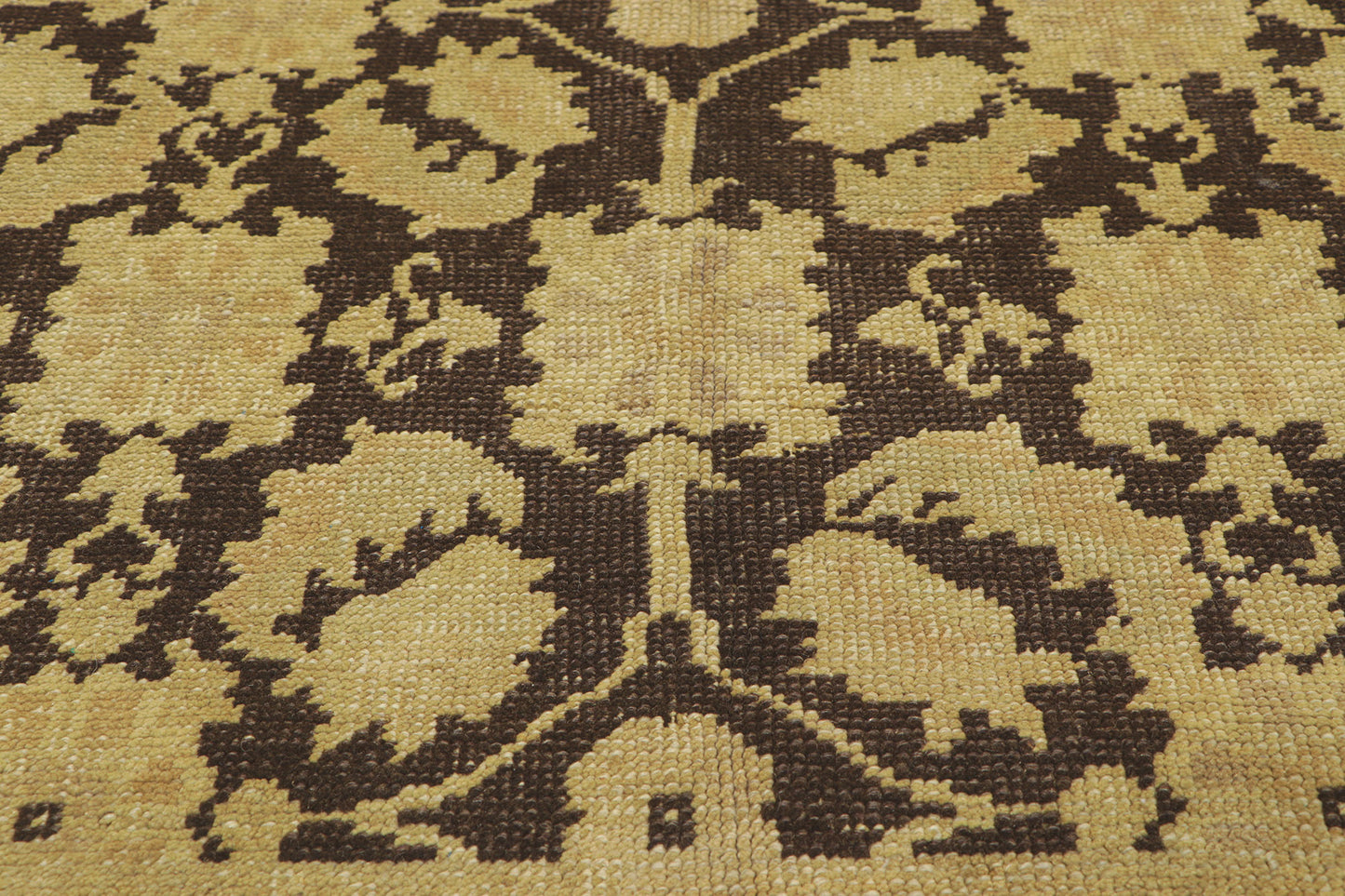 5 x 8 Vintage Brown Turkish Oushak Rug 50846