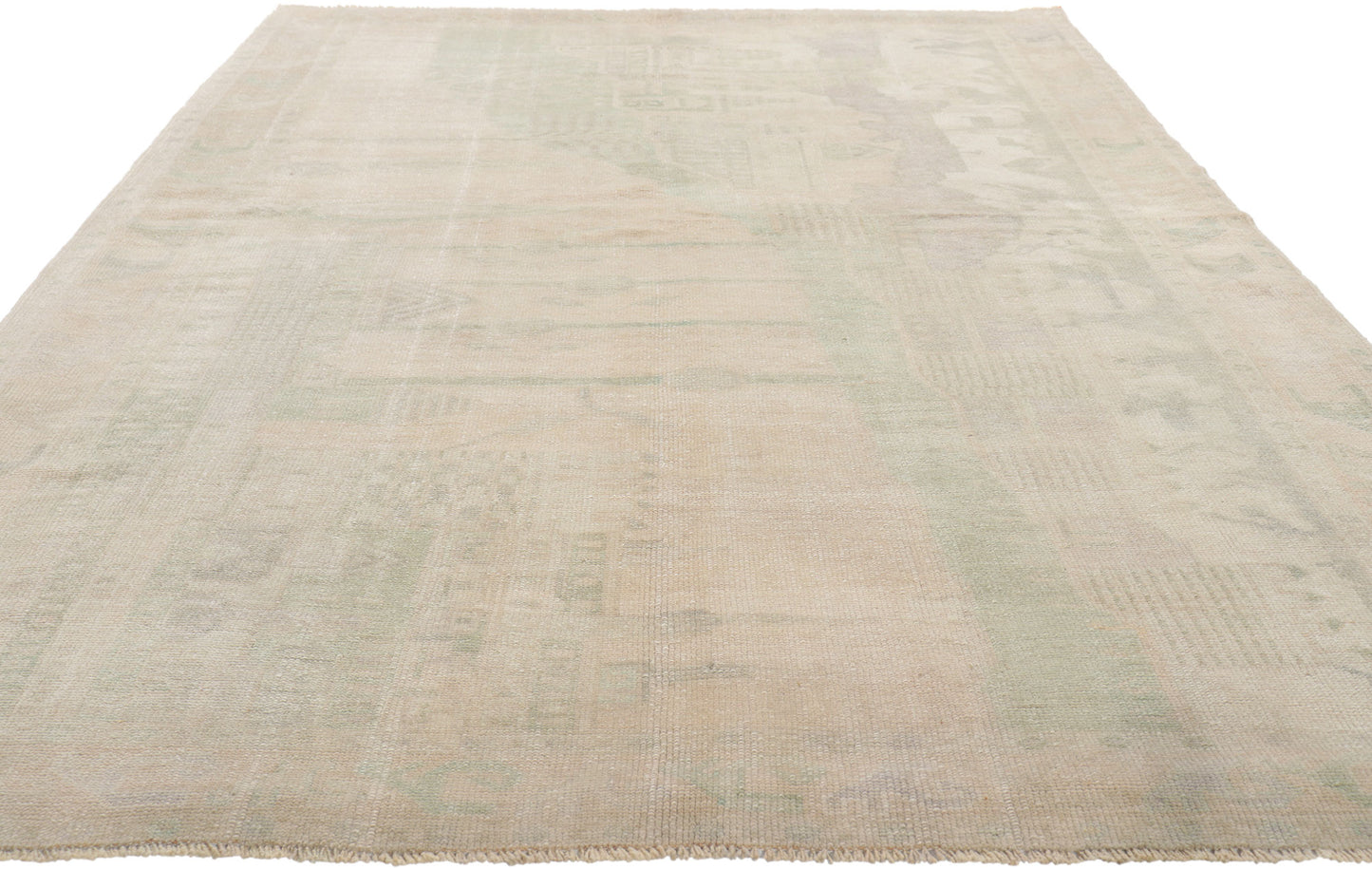 5 x 8 Vintage Turkish Oushak Rug 52470