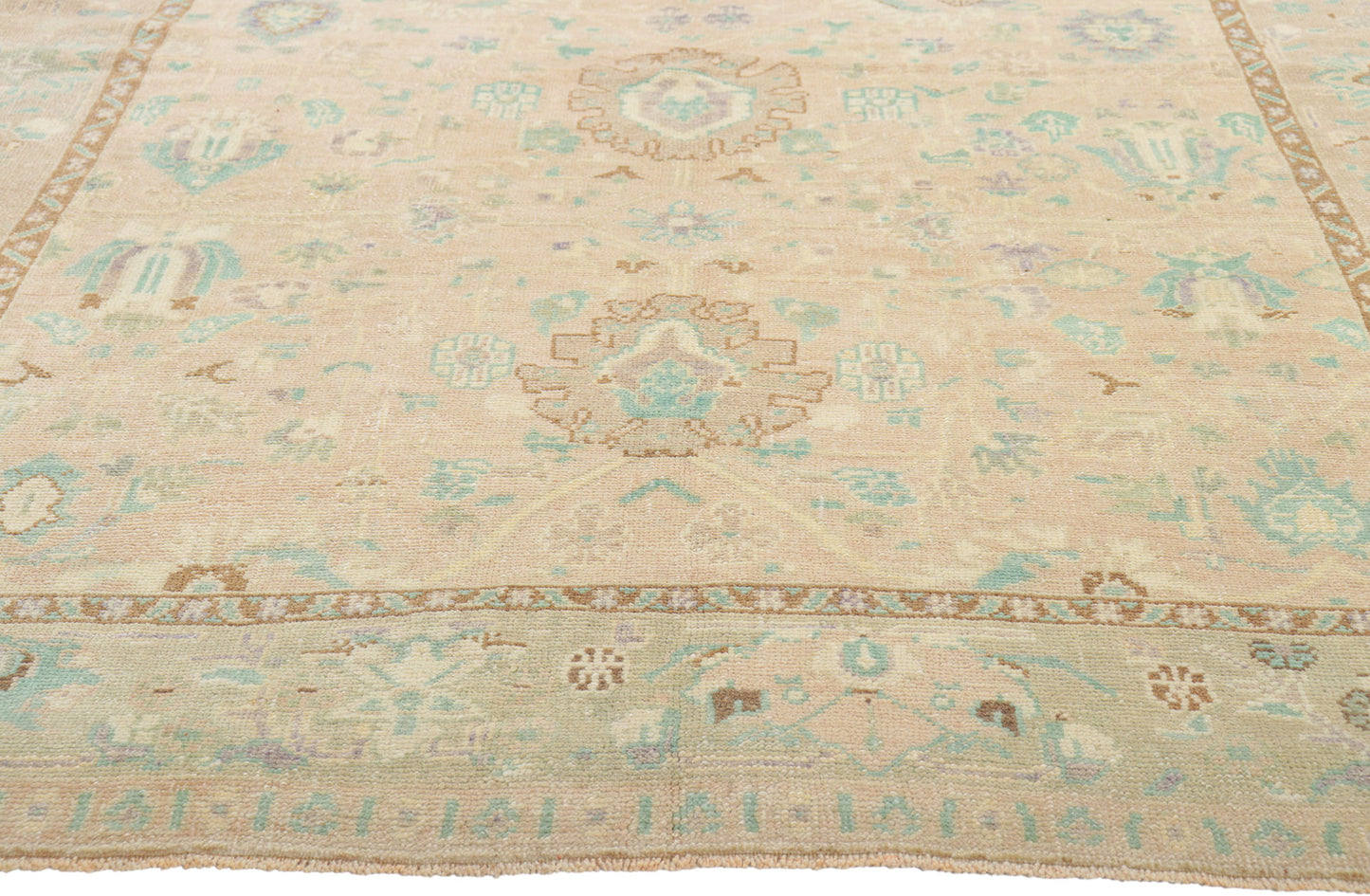 5 x 8 Vintage Turkish Oushak Rug 52959