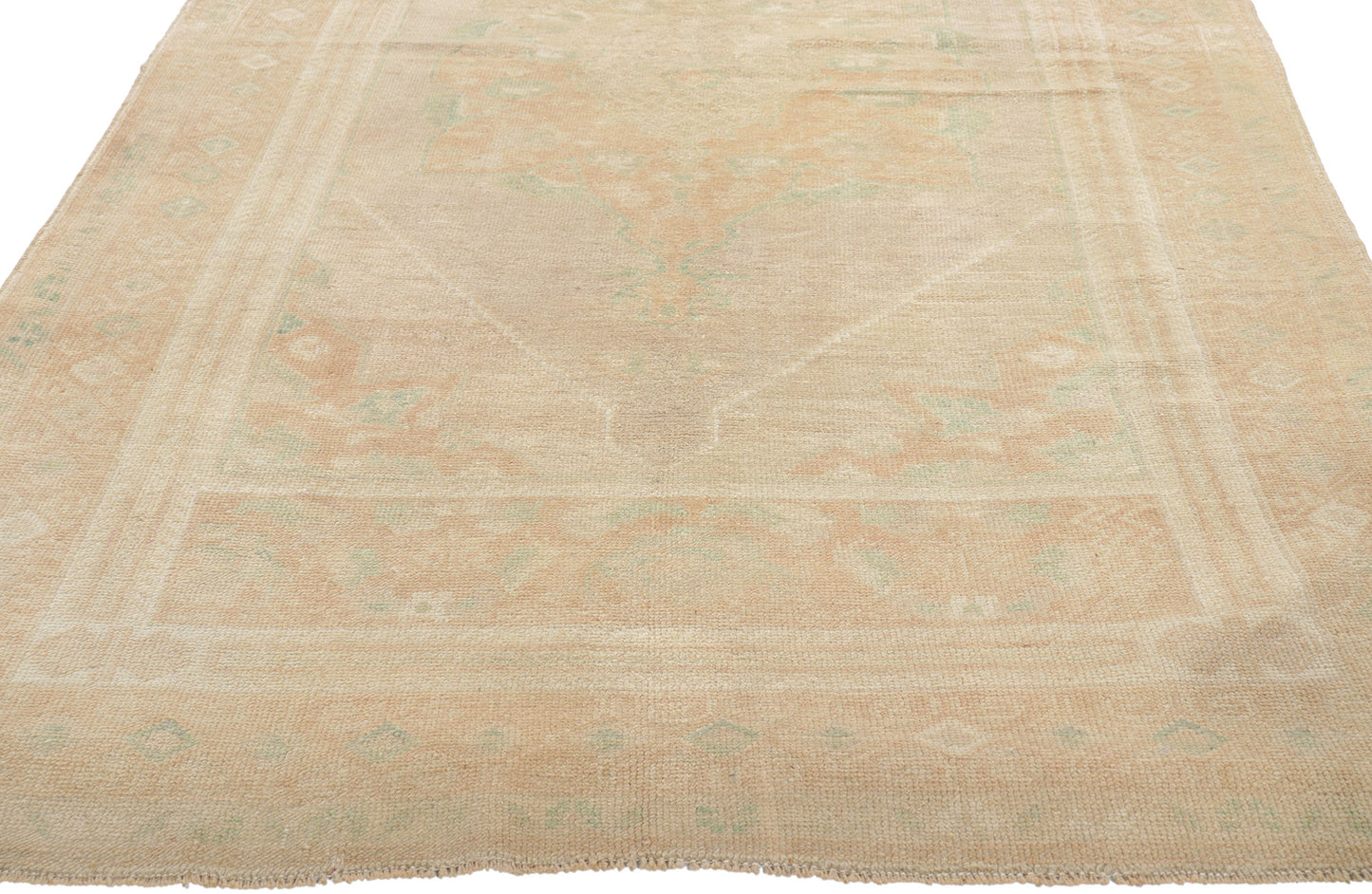 5 x 8 Vintage Turkish Oushak Rug 52974
